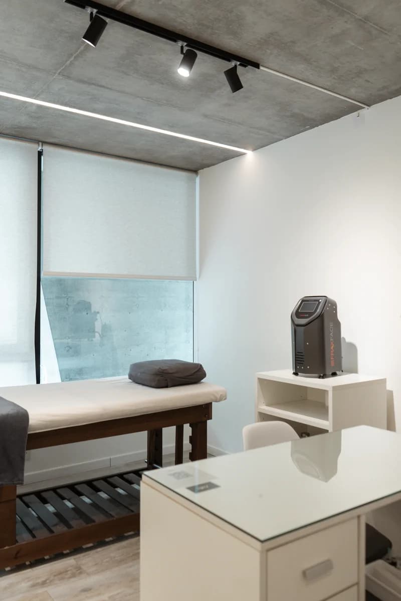 Ambiente clínico minimalista